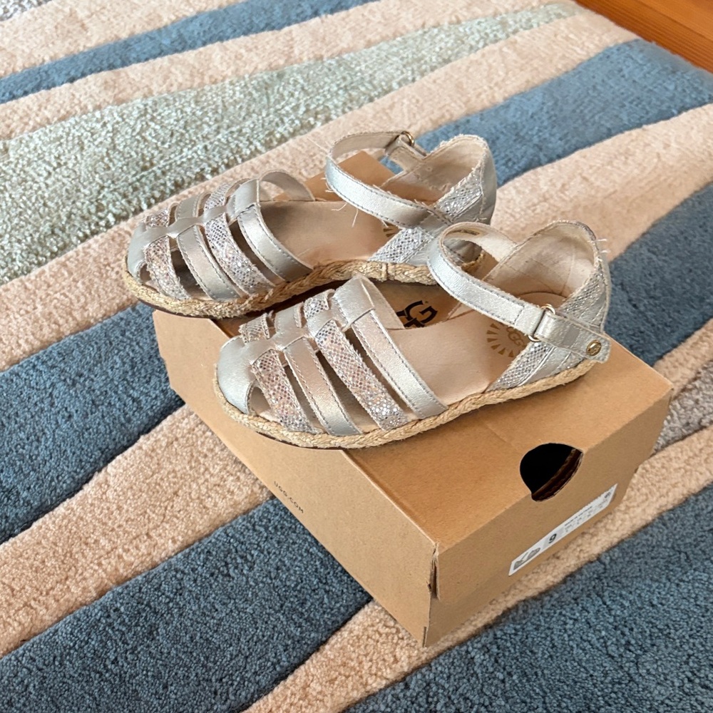 UGG Kids T Matilde Sparkles Sandals - Metallic Silver